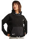 Superdry Mountain Women's Cropped Hooded Fleece Sweatshirt Black