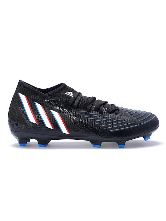 Adidas Predator Edge.2 FG Χαμηλά Ποδοσφαιρικά Παπούτσια με Τάπες Core Black / Cloud White / Vivid Red