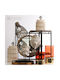 Espiel Wall Mirror with Wooden Frame Diameter 61cm 1pcs