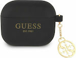 Guess 4G Charm Silicone Case Black for Apple AirPods 3