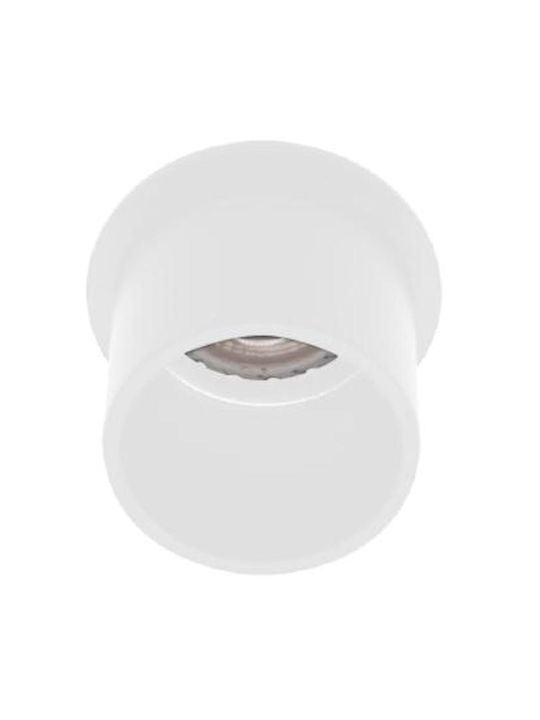 Geyer Round Metallic Recessed Spot with Socket GU10 White