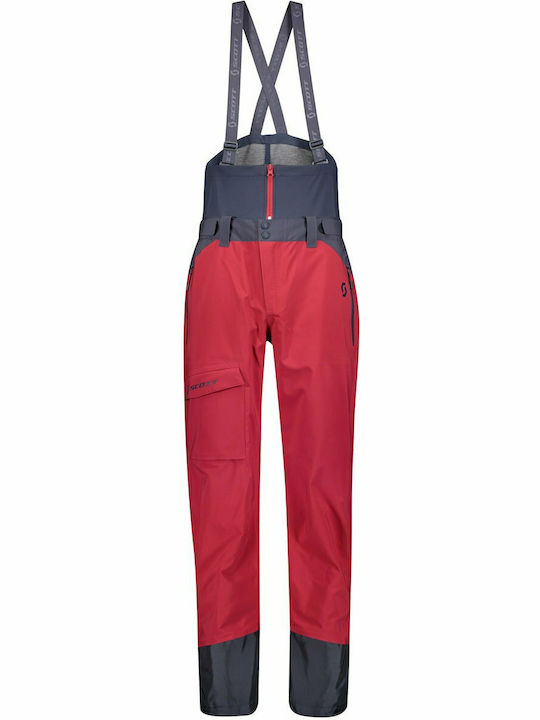 Scott Vertic DRX 3L 272488-4824 Men's Dungarees for Ski & Snowboard Red