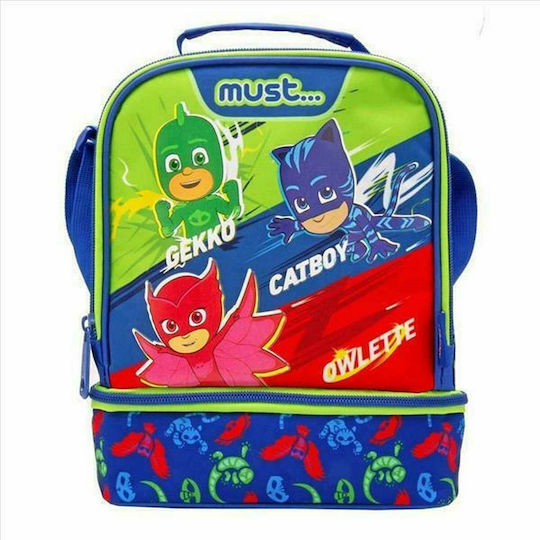 Must Team Pj Masks Calling All Heroes Σχολικό Ισοθερμικό Τσαντάκι Φαγητού Ώμου 7lt Μπλε PJ Masks 20x12x24cm