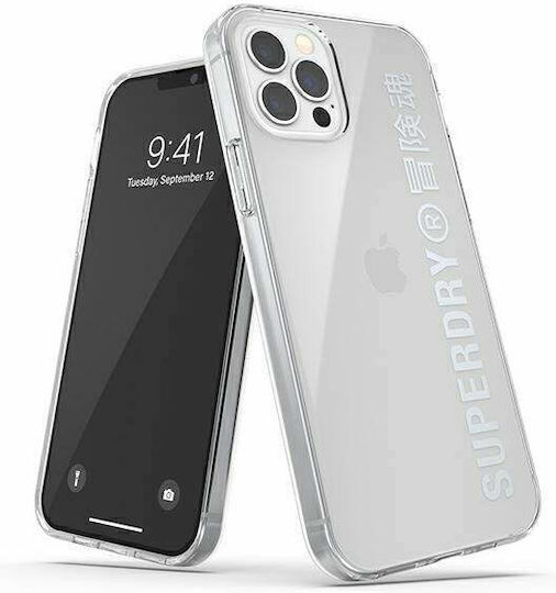 Superdry Snap Back Cover Silicone Silver for iPhone 12 / 12 Pro