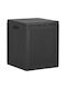 vidaXL Cutie de depozitare pentru exterior din polipropilenă 90lt Negru L43xW44xH51buc