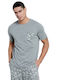 BodyTalk T-shirt Bărbătesc cu Mânecă Scurtă Grey Melanze