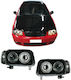 Depo Front Lights Angel Eyes for Volkswagen Polo