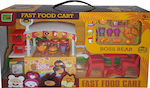 Miniature Toy Fast Food Cart for 3+ Years