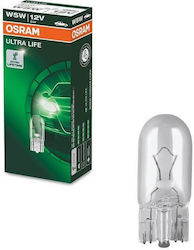 Osram Lamps Car Ultra Life 2825 T10 / W5W Halogen 12V 1pcs