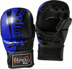 Olympus Sport 48118121 Γάντια ΜΜΑ από Συνθετικό Δέρμα Μπλε