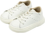 Babywalker Baptism Leather Sneakers White