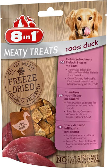 8in1 Meaty Treats Duck Λιχουδιά Σκύλου χωρίς Σιτηρά με Κρέας 50gr