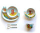 Fiko Feeding Set Snail made of Bamboo Light Blue 4pcs