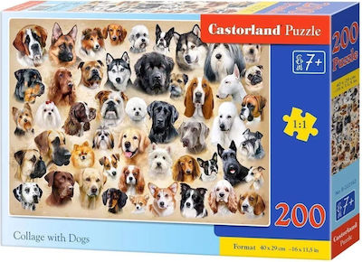 Kids Puzzle Collage with Dogs for 7++ Years 200pcs Castorland