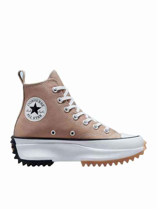 Converse Run Star Hike Flatforms Sneakers Μπεζ