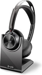 Poly Voyager Focus 2 Wireless On Ear Multimedia Headphone with Microphone Bluetooth / USB-A