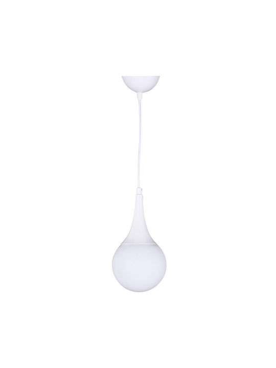 Freebox Pendant Light Single-Light Ball for Socket E27 White