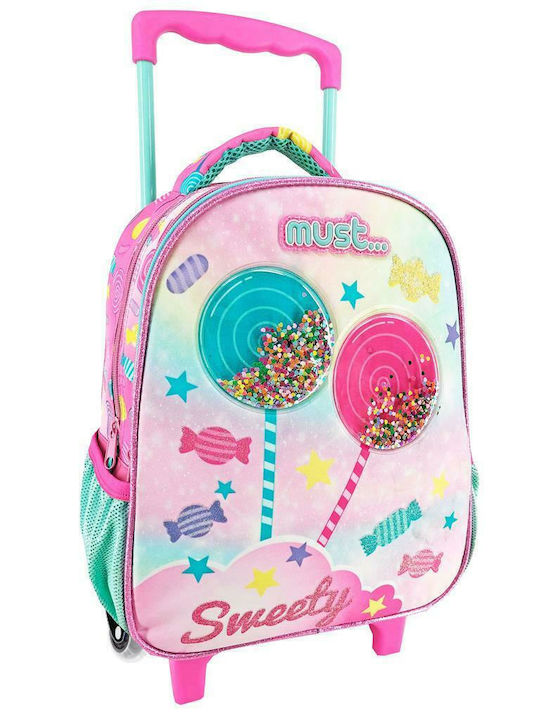 Must Sweety School Bag Trolley Kindergarten Multicolored