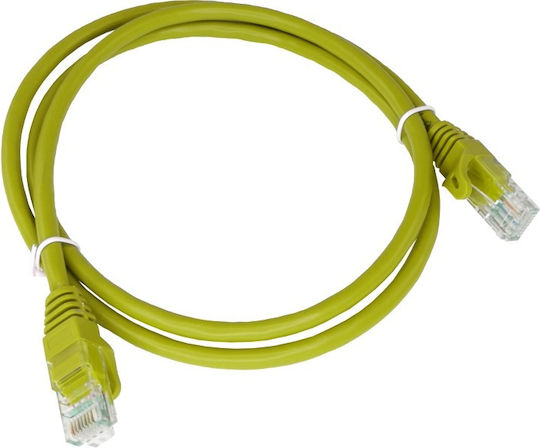 A-LAN U/UTP Cat.5e (Gigabit) Καλώδιο Δικτύου Ethernet 0.25m Κίτρινο