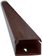 Elmark Cable Channel with Perforated Stand Made of Brown Plastic 2m