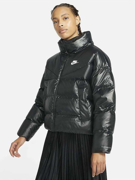 nike short puffer jacket