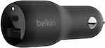 Belkin Autoladegerät Schwarz mit Anschlüssen: 1xUSB 1xType-C