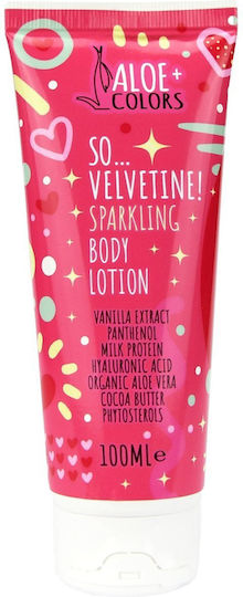 Aloe Colors So Velvetine Moisturizing Lotion Body for Sensitive Skin 100ml