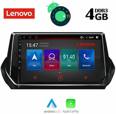 Lenovo Sistem Audio Auto pentru Peugeot 208 / 2008 2021+ (Bluetooth/USB/AUX/WiFi/GPS/Apple-Carplay/Partitură) cu Ecran Tactil 9" DIQ_SSX_9509