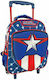 Must Captain America School Bag Trolley Kindergarten Multicolored