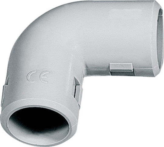 Elettrocanali Electrical Conduit Angle with Diameter 25mm made of Plastic 500SK25