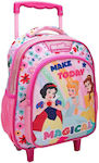 Must Princess Make Today Magical Σχολική Τσάντα Τρόλεϊ Νηπιαγωγείου σε Ροζ χρώμα