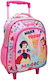 Must Princess Mach heute magisch Schulranzen Trolley Kindergarten in Rosa Farbe