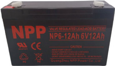 Npp NPP NP6-12Ah Μπαταρία UPS με Χωρητικότητα 12Ah και Τάση 6V