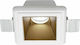 Gea Luce Astra Square Plaster Recessed Spot with Socket GU10 Copper 12x12cm. 1pcs