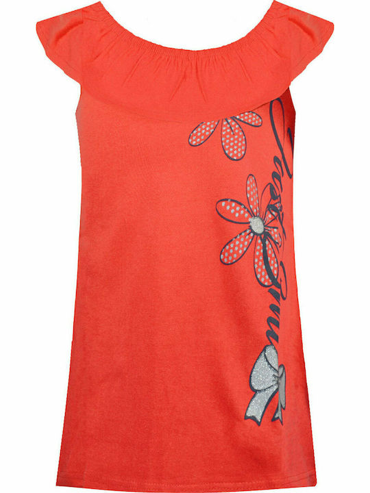 Energiers Kinderkleid Ärmellos Orange