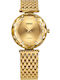 Jowissa Facet Brilliant Swiss Women's Watch with Gold Metal Bracelet