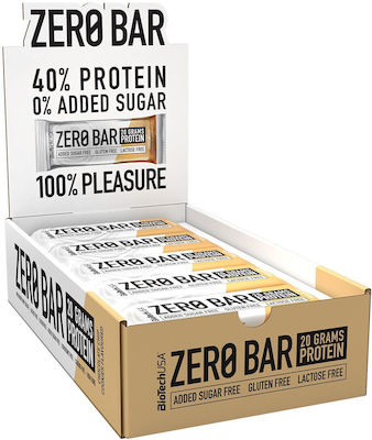 Biotech USA Zero Bar with Native Whey Isolate Μπάρα με 40% Πρωτεΐνη & Γεύση Chocolate Chip Cookie 20x50gr