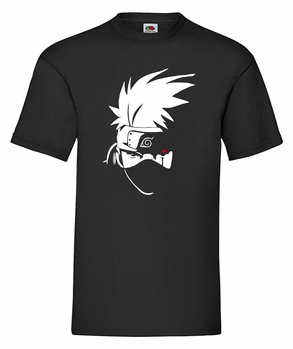 Kakashi Naruto T Shirt σε Μαύρο χρώμα Skroutzgr