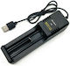 Ezra MS-5D81X USB Зарядно за батерии Li-ion Размер 18650/21700/16340/26650 в Черен цвят