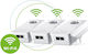 Devolo Magic 2 WiFi 6 Powerline Τριπλού Kit για Ασύρματη Σύνδεση Wi‑Fi 6 με Passthrough Πρίζα και 3x 2 Θύρες Gigabit Ethernet