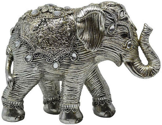 Ankor Decorative Elephant Polyresin in Silver 15x6x11.5cm 1pcs