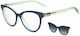 Moschino Women's Acetate Cat Eye Prescription E...