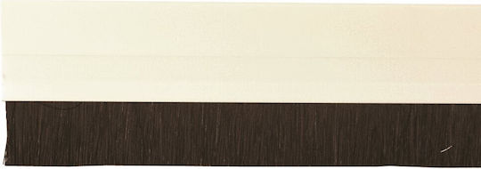 Rod Draft Stopper Door with Brush in White Color 1m
