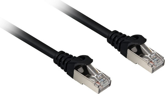 Sharkoon S/FTP Kat.6a (Gigabit) Netzwerkkabel Ethernet 0.5m Schwarzes
