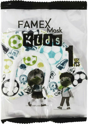 Famex Kids Mask FFP2 NR Protective Mask FFP2 Kids Balls & Sports 1pcs