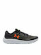 Charged Pursuit 3 Kinder Sportschuhe Laufen mit Schnürsenkeln Schwarz