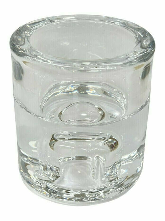 Bolsius Kerzenhalter geeignet für Teelichter Glas Transparent 6x6x6.5cm 1Stück