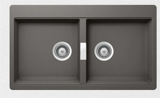 Schock Cristadur Mono Ένθετος από Συνθετικό Γρανίτη Μ86xΠ50cm Silverstone Schock Cristadur Mono Ένθετος από Συνθετικό Γρανίτη Μ86xΠ50cm Silverstone