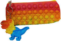 Luna Pop It Fidget Pencil Case Orange - Red