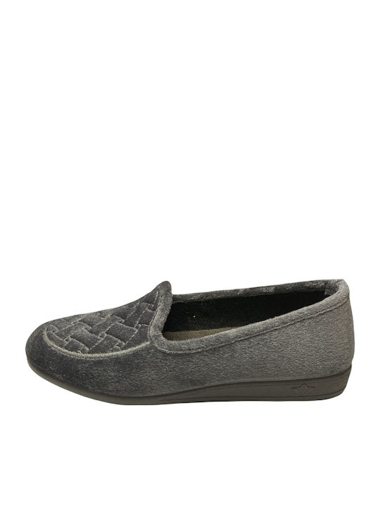 Dicas Geschlossene Damen Hausschuhe Gray